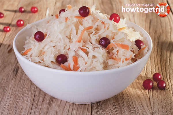 Sauerkraut with cranberries