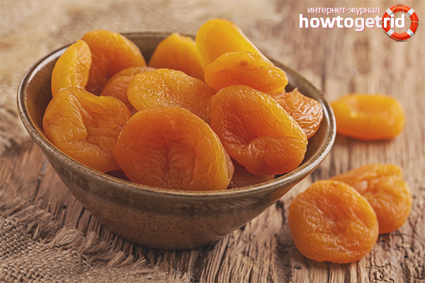 Storage guidelines for dried apricots