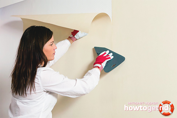 How to glue drywall wallpaper