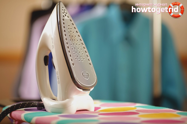 How to clean iron from burnt cloth