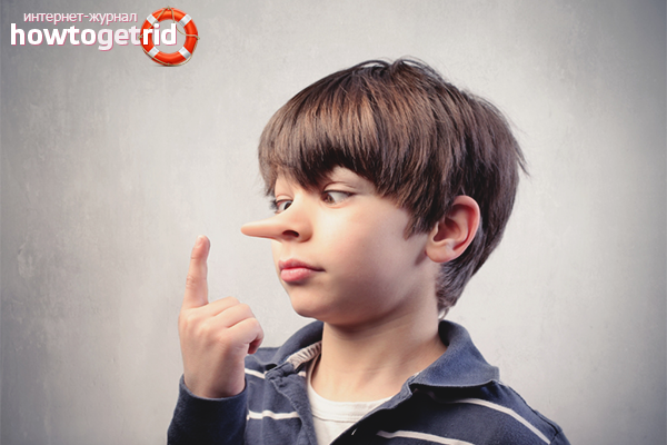 How to wean a child from lying