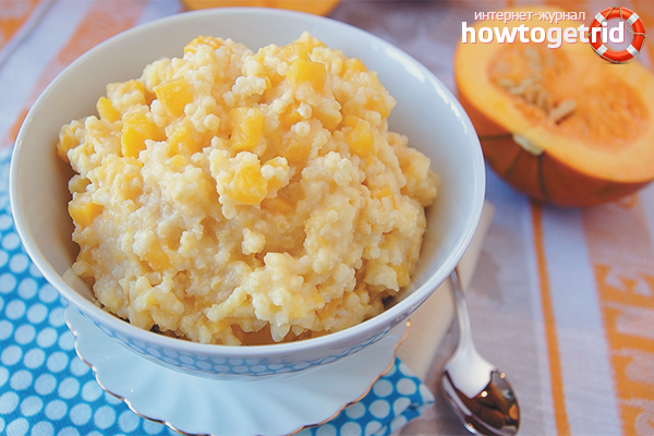 How to cook millet porridge with pumpkin