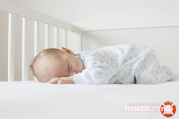 How to lay a child without motion sickness