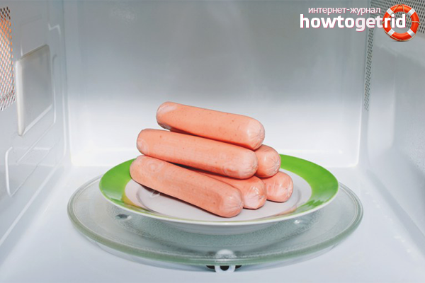 How to cook sausages in the microwave
