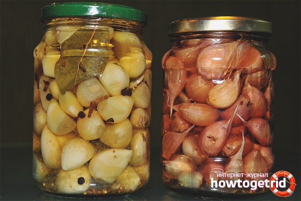 Pickled garlic for the winter