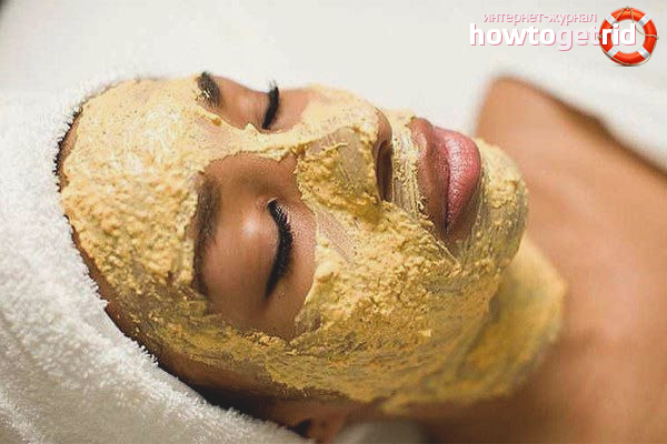 Masks against rosacea on the face