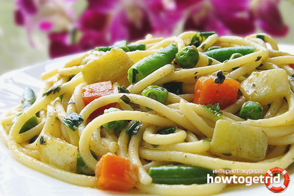 Pasta with vegetables