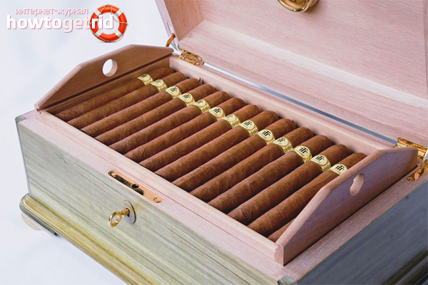 Rules for storing cigars in a humidor