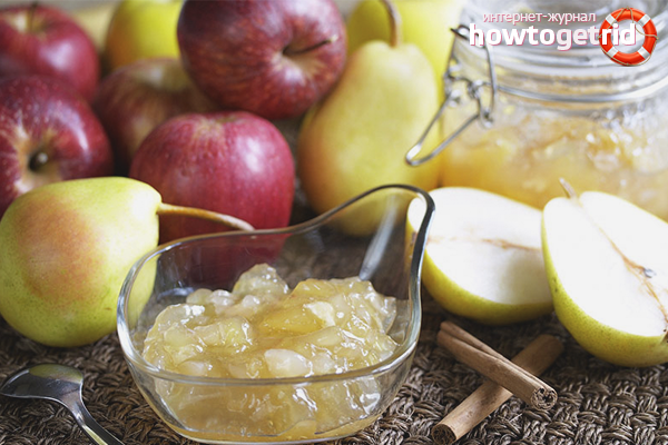 Pear jam with apple