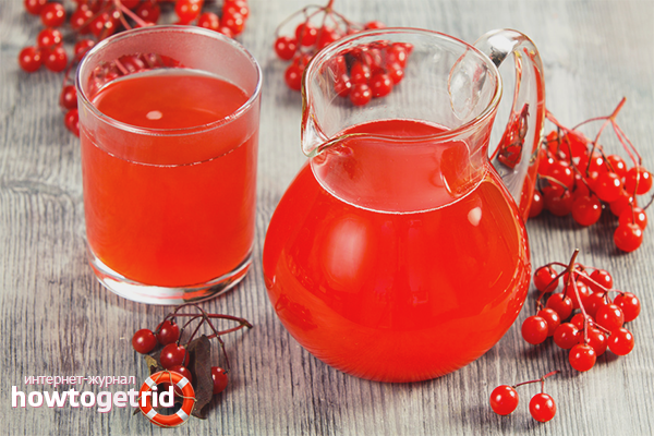 How to make juice from viburnum