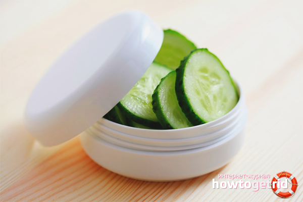 Cucumber face masks