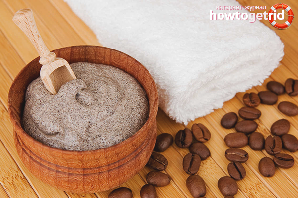 Hair masks with coffee