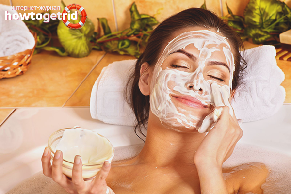 Masks from black dots on the face