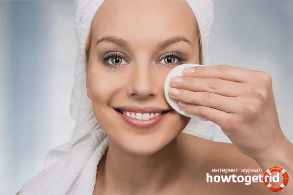 Technique for the correct make-up removal