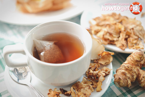 Jerusalem artichoke tea