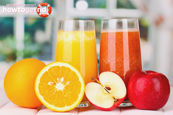 Wie man frisch gepresste Säfte trinkt