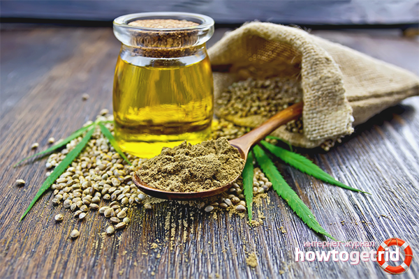 Hemp oil for hair