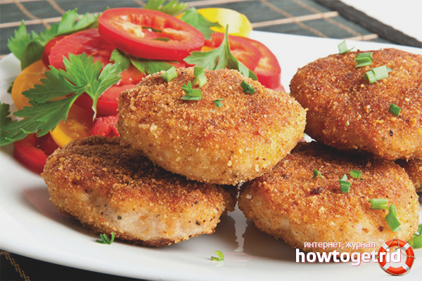 Canned fish cutlets