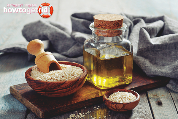 The use of sesame oil for hair