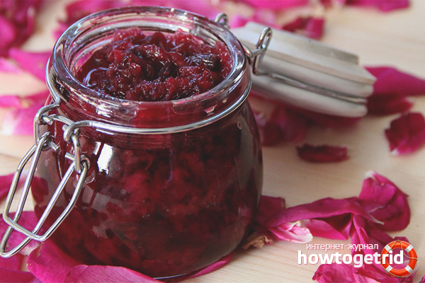 Pink jam without heat treatment