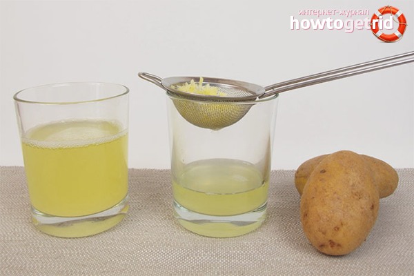 Potato juice treatment