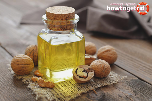 Walnut oil for moisturizing hair