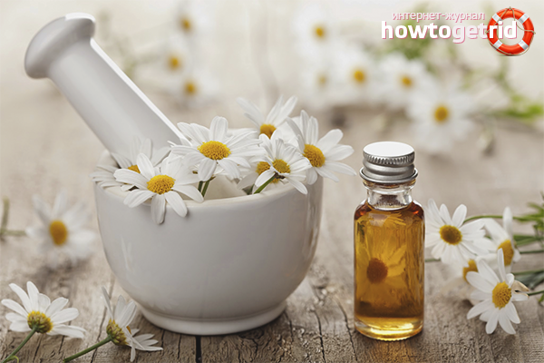 Chamomile oil for hair