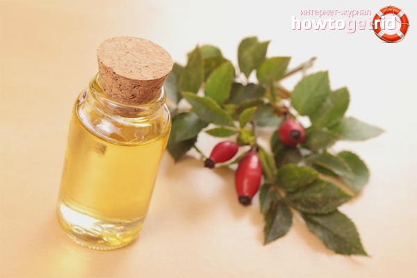 Pure rosehip oil for hair