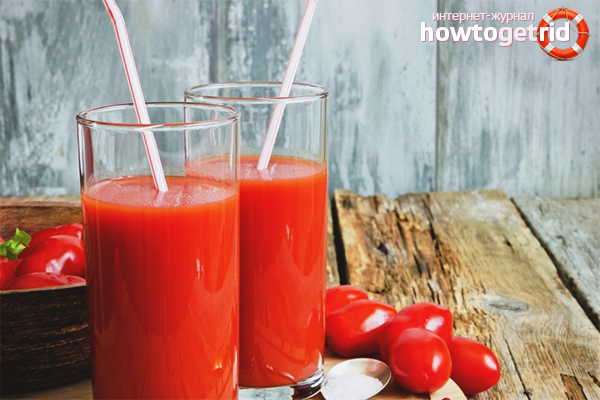 The benefits of tomato juice for blood vessels and the heart