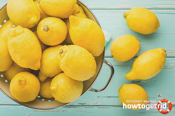 Contraindications for the use of lemon