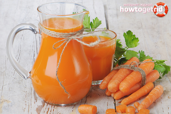 The harm of carrot juice