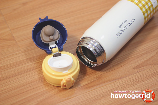 How to clean a thermos from tea plaque