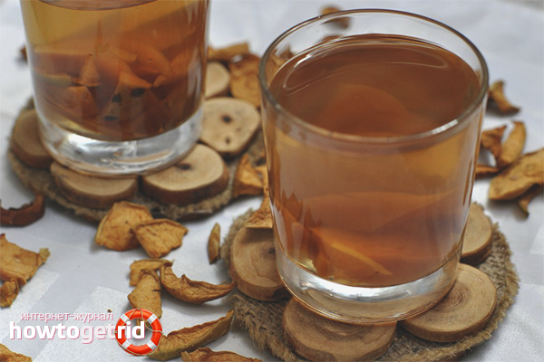 Compote of dried apples