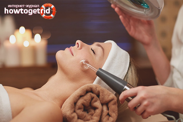 Salon treatments from enlarged pores