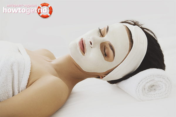 White clay for the face