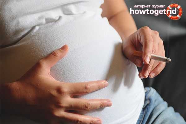 The danger of smoking in the early stages of pregnancy