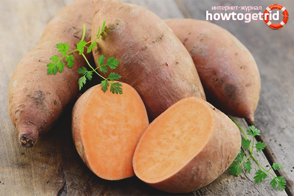 Damage to sweet potato
