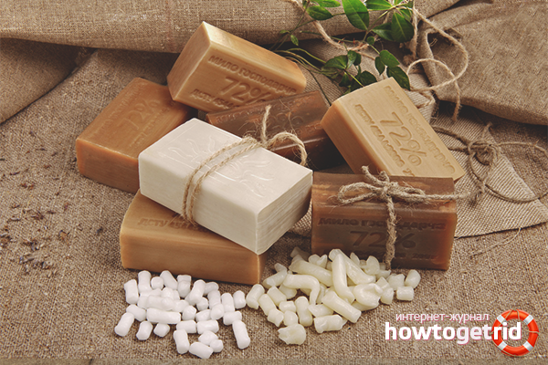 Laundry soap for washing black hair dye