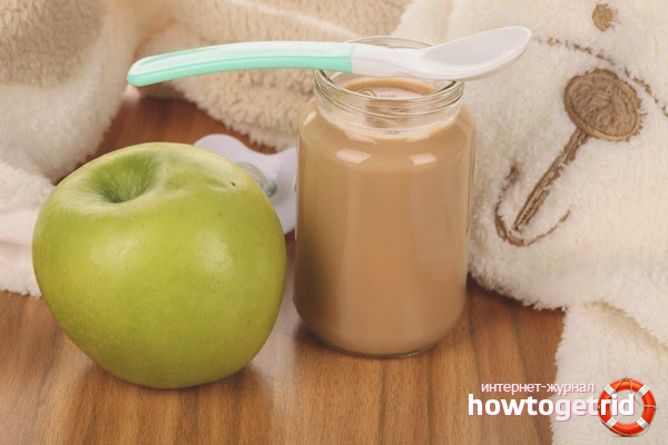 Apple puree for babies