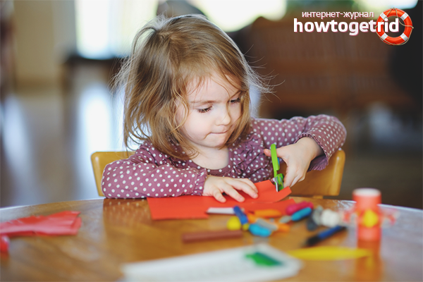 How to teach a child to use scissors