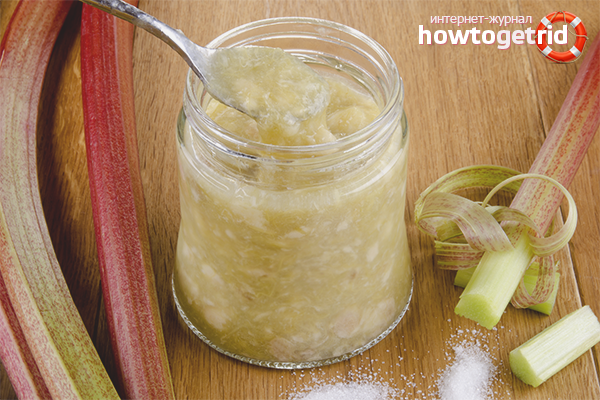 The benefits and harms of rhubarb jam