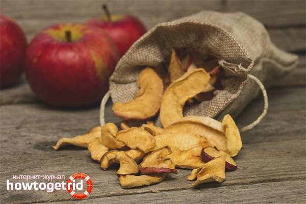 Dried apples during pregnancy and lactation