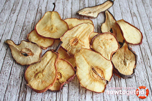 How to dry pears