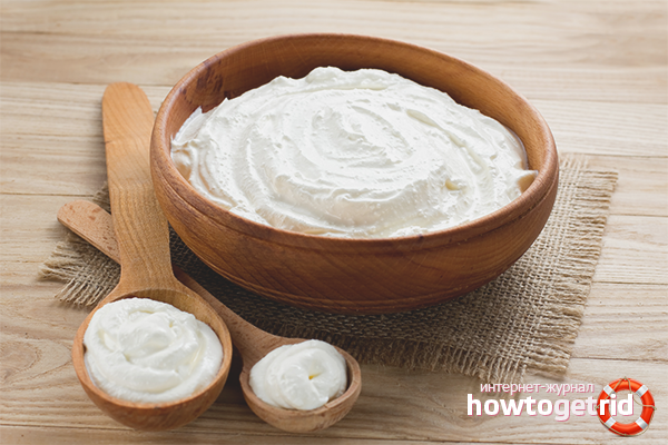 Sour cream for strengthening hair