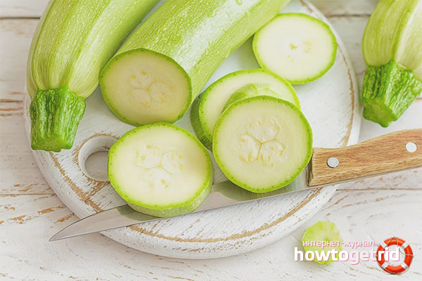 Zucchini masks for the skin
