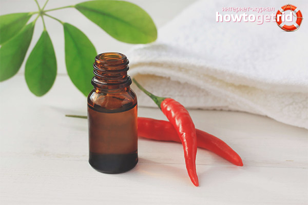 Pepper tincture for hair