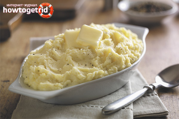 Puree without milk and butter