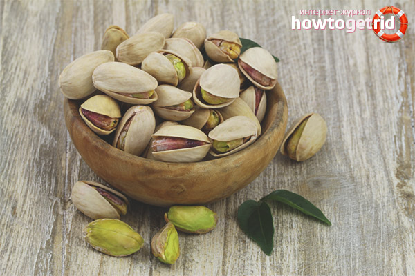 Useful properties and contraindications for pistachios