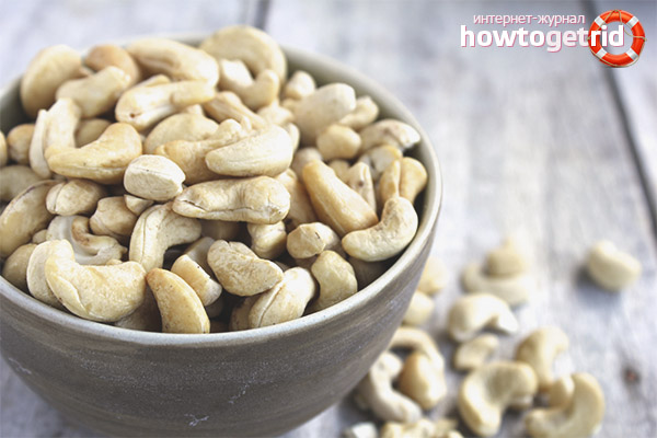 Useful properties and contraindications of cashews