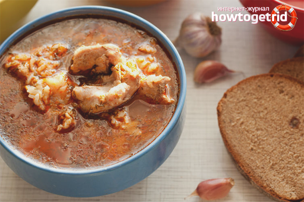 Kharcho soup with pork